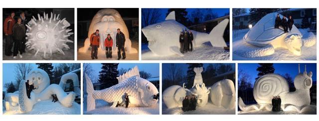 Bartz Snow Sculptures background image